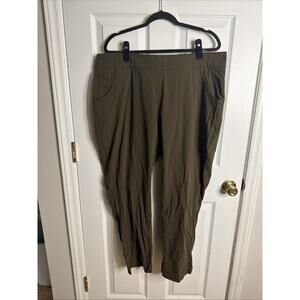 Columbia Women’s Pull-On Hiking/Travel Pants – 2X – Olive Green